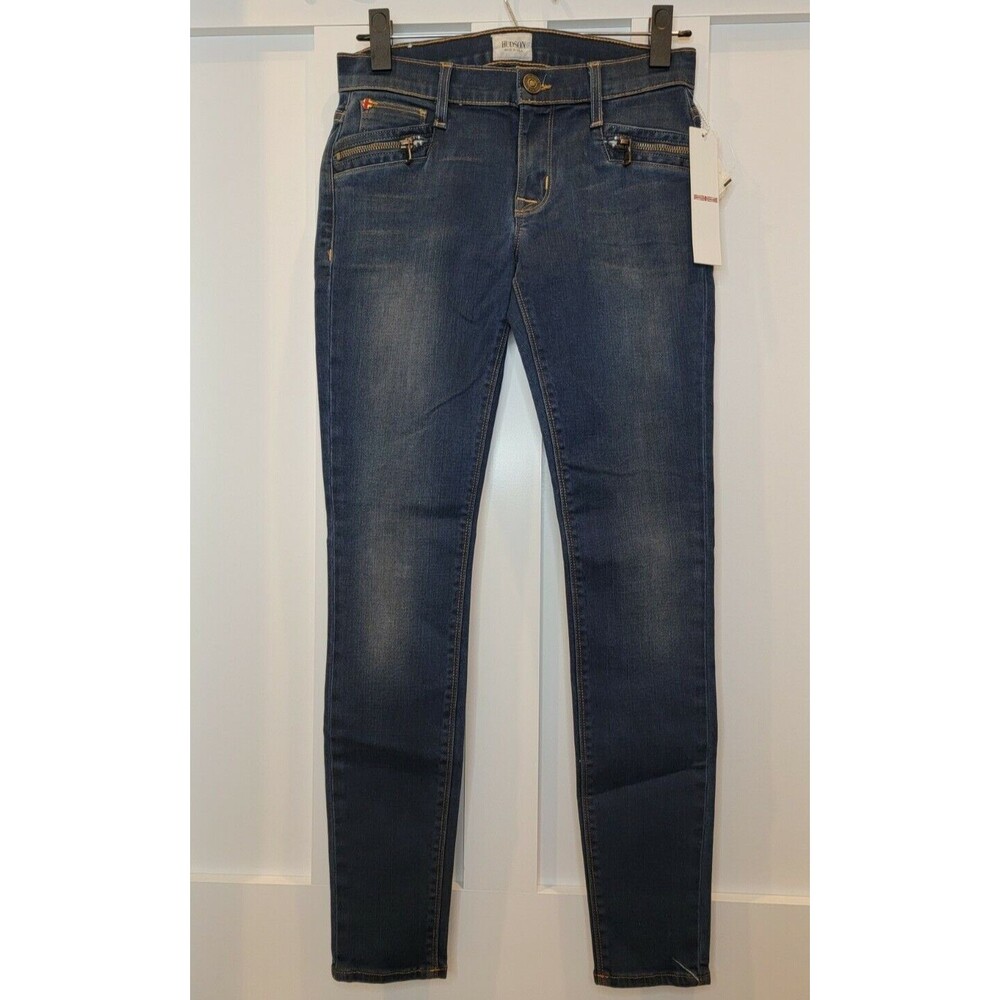 NEW w/ TAGS HUDSON Spark Super Skinny Dark Blue Jeans (Size 25) MSRP $208